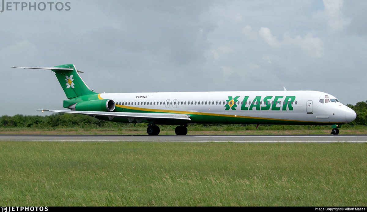 Turbinetraveler's tweet image. ⚠️ Laser Airlines McDonnell Douglas MD-82 registered YV2945 flight #QL763 from Willemstad to Caracas has just declared a general emergency onboard shortly after takeoff.
Follow this flight @flightradar24
fr24.com/LER763/385c1998
