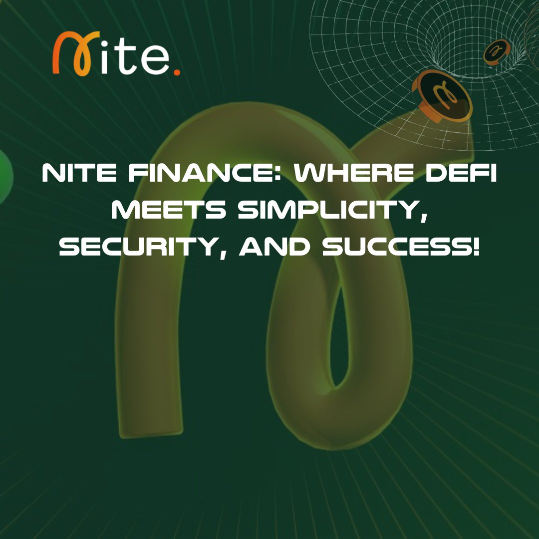 ⚡️ Why Choose Nite?  ⚡️

Explore the future of DeFi with Nite Finance, the platform that empowers your financial journey like never before! 🚀

With Nite, enjoy:
✅ Seamless cross-chain compatibility
✅ Enhanced yield optimization strategies
✅ A secure, transparent ecosystem