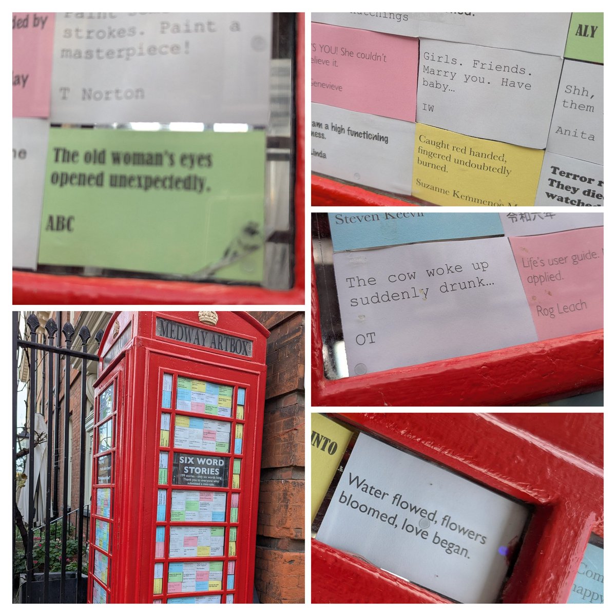 If you happen to go past <a href="/MedwayArtBox/">MedwayArtBox</a>, you can see some of our 6 words stories on display ! <a href="/RivermeadEPR/">Rivermead Post 16</a>