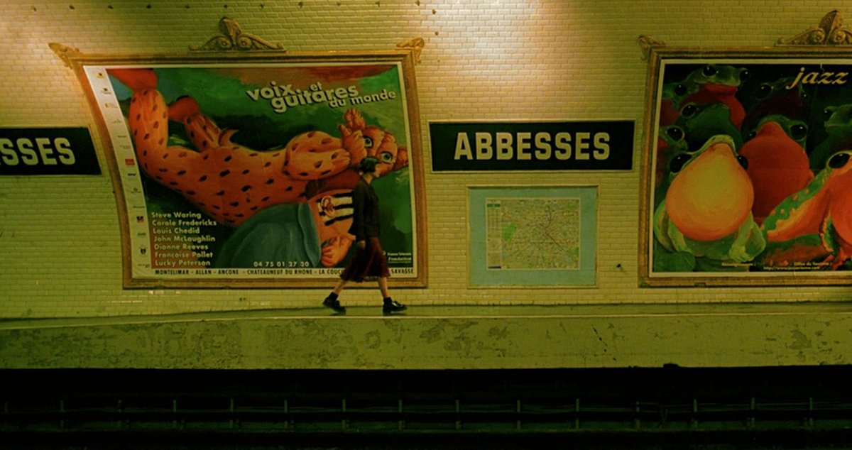 TheCinesthetic's tweet photo. Amélie (2001) dir. Jean-Pierre Jeunet https://t.co/K2deVlalIB
