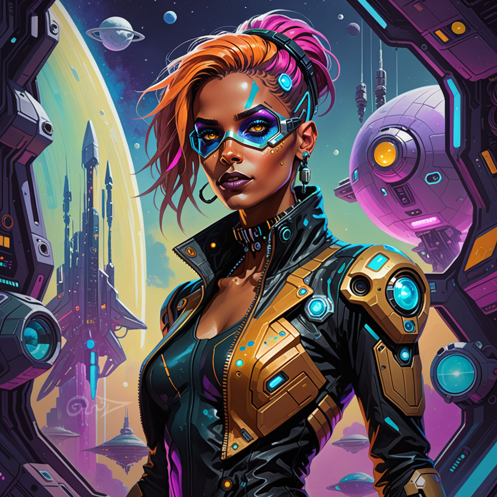 MadlandArt's tweet photo. @muriellondon Interstellar Bounty Seeker

#AIart #aiartcommunity #digitalart #neopunk #cyberpunk https://t.co/txruf1EqSN