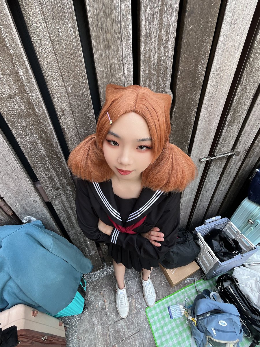 Hieri21536077's tweet photo. Meow~🐱
#ハイキュー #山本茜 #排球少年  #音駒 #cosplay https://t.co/N2R2Oe2zvk