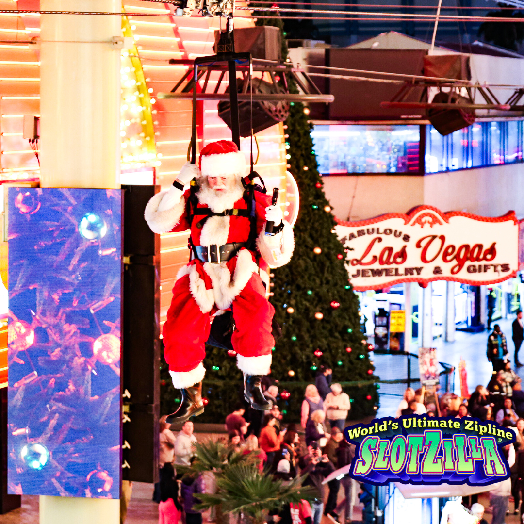 FSELV's tweet photo. ๐
โจ Looks like Santa traded in his sleigh for something a little more thrilling! ๐ทโก๏ธ๐ช
Ready to make your Vegas holiday unforgettable? Book your ride now - https://t.co/dNa2hdPf6Q
#SlotZilla #FremontStreetExperience #SantaInVegas #HolidayThrills https://t.co/Mb2YDKayZu