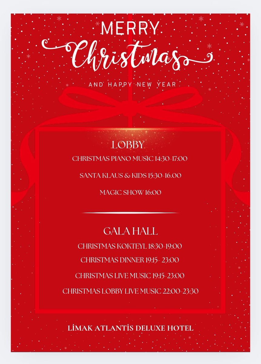 LimakAtlantis's tweet photo. Christmas in Atlantis🎁🎄🎅🏼 https://t.co/zik3cfPC1G