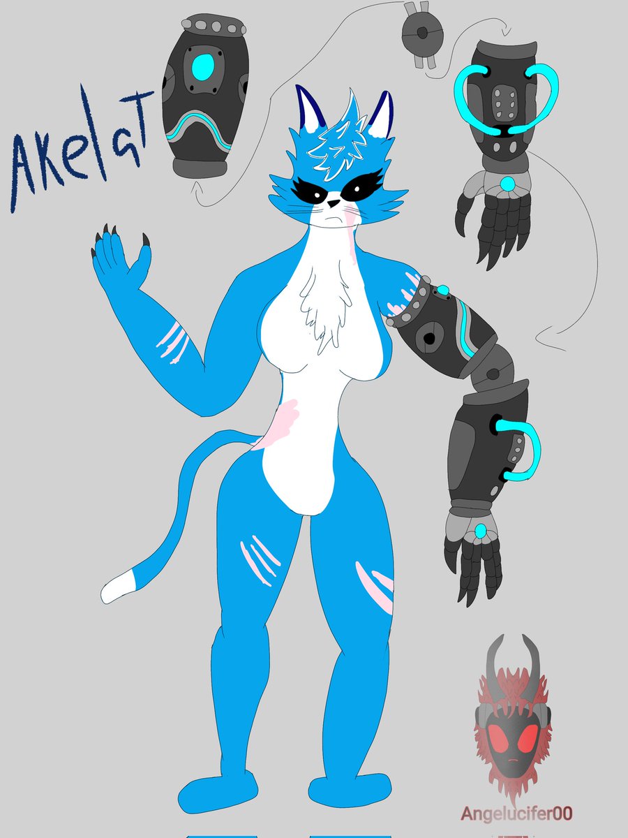 Angelgamercom's tweet photo. Un rediseño ligero a mi oC akelat 
Muy pronto haré uno a Mike glicht 
#CoMPaS https://t.co/fV9wo0t4E5