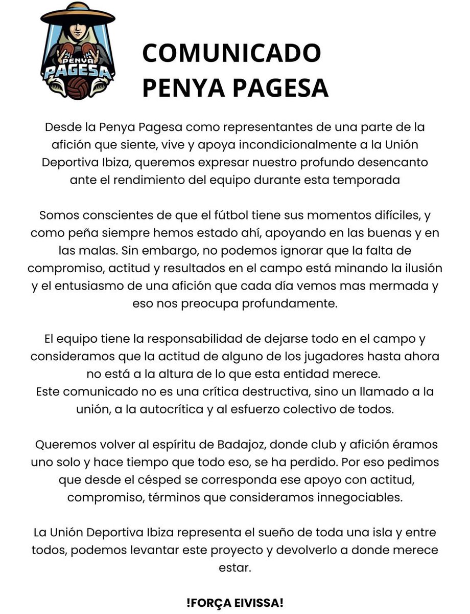 👩🏻‍🌾COMUNICADO PENYA PAGESA 🧑🏻‍🌾