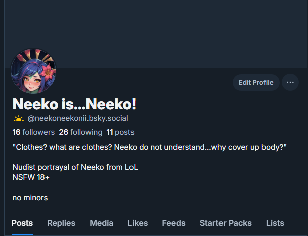 Just figure'd i'd remind you all i'm on bluesky now!

My current account is here. come say hi! im alot happier now.

Kthanksbyyyyeeeee (vanishes again)