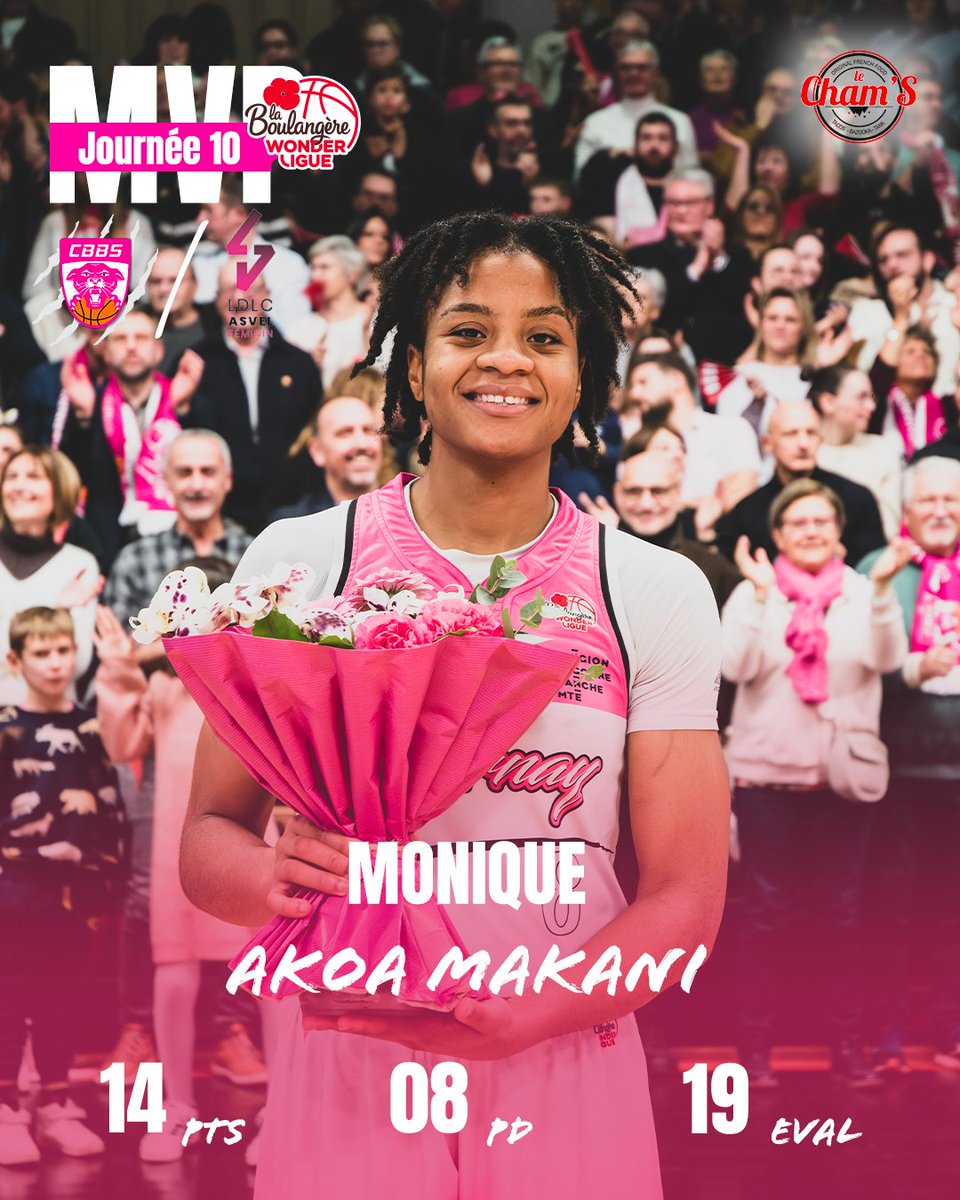 cbbs_basket's tweet photo. 🚨 ALERTE MVP

Monique était en feu ce soir dans ce derby ! Avec 14 pts et 8 passes décisives ! Bravo Monique ! ✨

Annoncé par @lechams71 https://t.co/O1GImut2hT