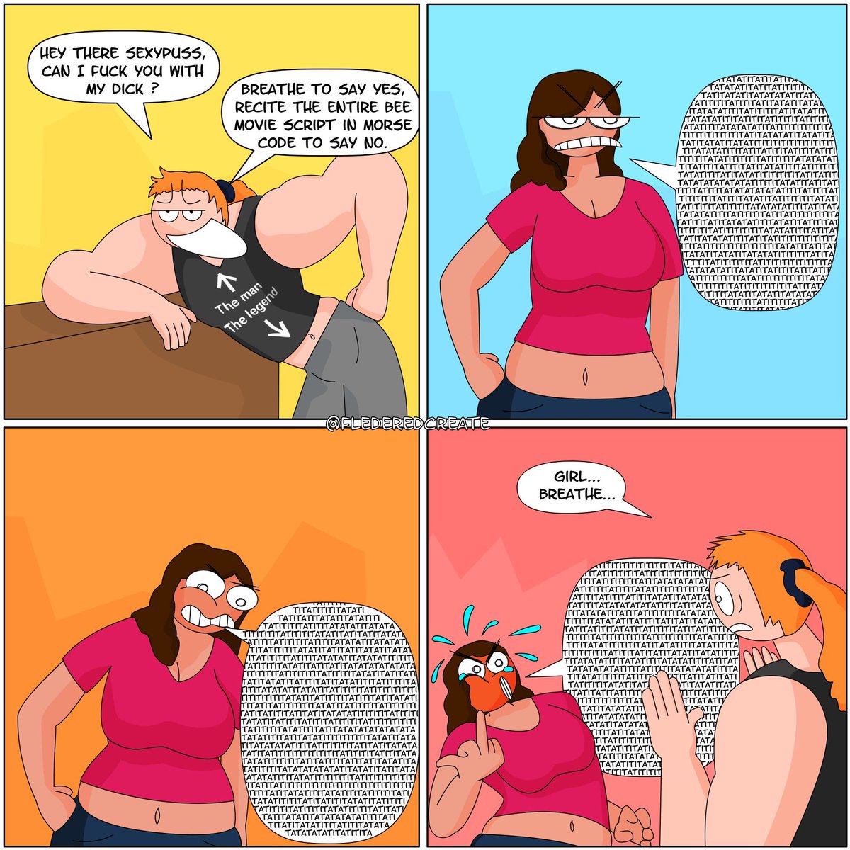 FlederedCreate's tweet image. Pickup line (repost)