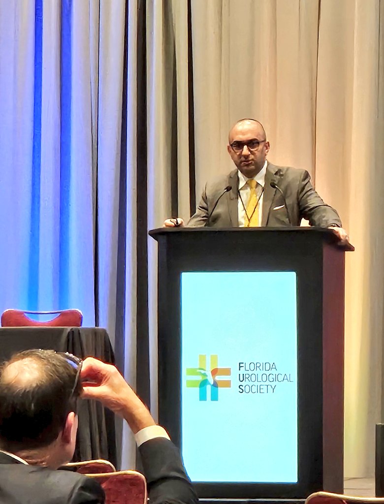 NazihKhaterMD's tweet photo. I was honored to be invited at the #FUS2024 as Segura Visiting Professor to talk about "Novel #PCNL access Techniques, #Ultrasound, #LaserDARRT & Robotic-assisted guidance" & priviliged to Judge the Residents Debate.Thank you Drs. Thiel, @TimLyonMD, Ganapathi & @TrusharPatelMD ! https://t.co/IDOKkD6MjP