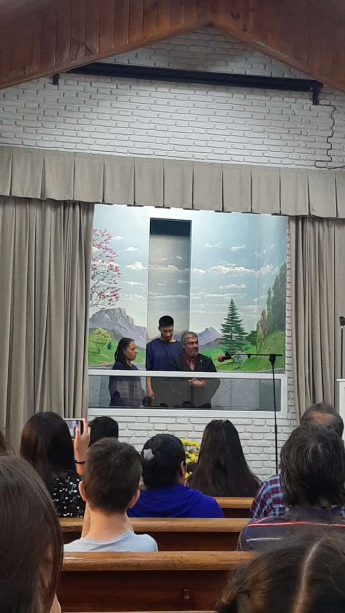 MonsalvoPr's tweet photo. Finalizamos el año con el bautismo de María y Limbert. Estamos felices por su decisión y por el crecimiento de la familia de Cristo https://t.co/akdcKpxz0F