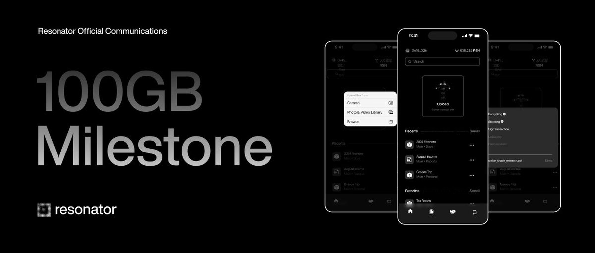 Today, we crossed 100GB of files stored in our Private Storage dApp!

This is a huge milestone for us — but it’s just the beginning.