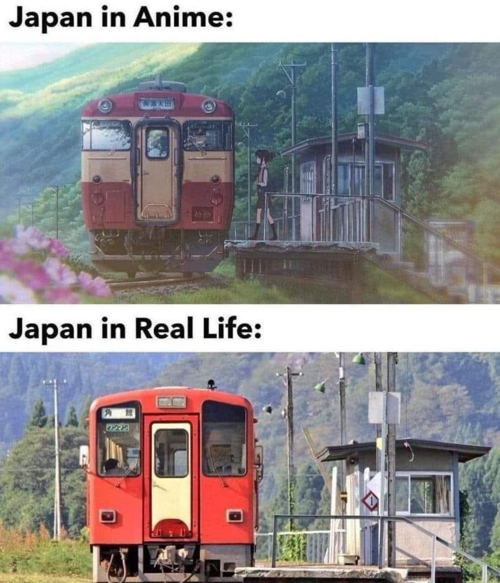 Vinod_r108's tweet photo. Explore Incredible Features You Might Not Have Known That Exist in Japan~A Thread 🧵

1. Japan in anime vs reality https://t.co/CtsZ9QzPFl