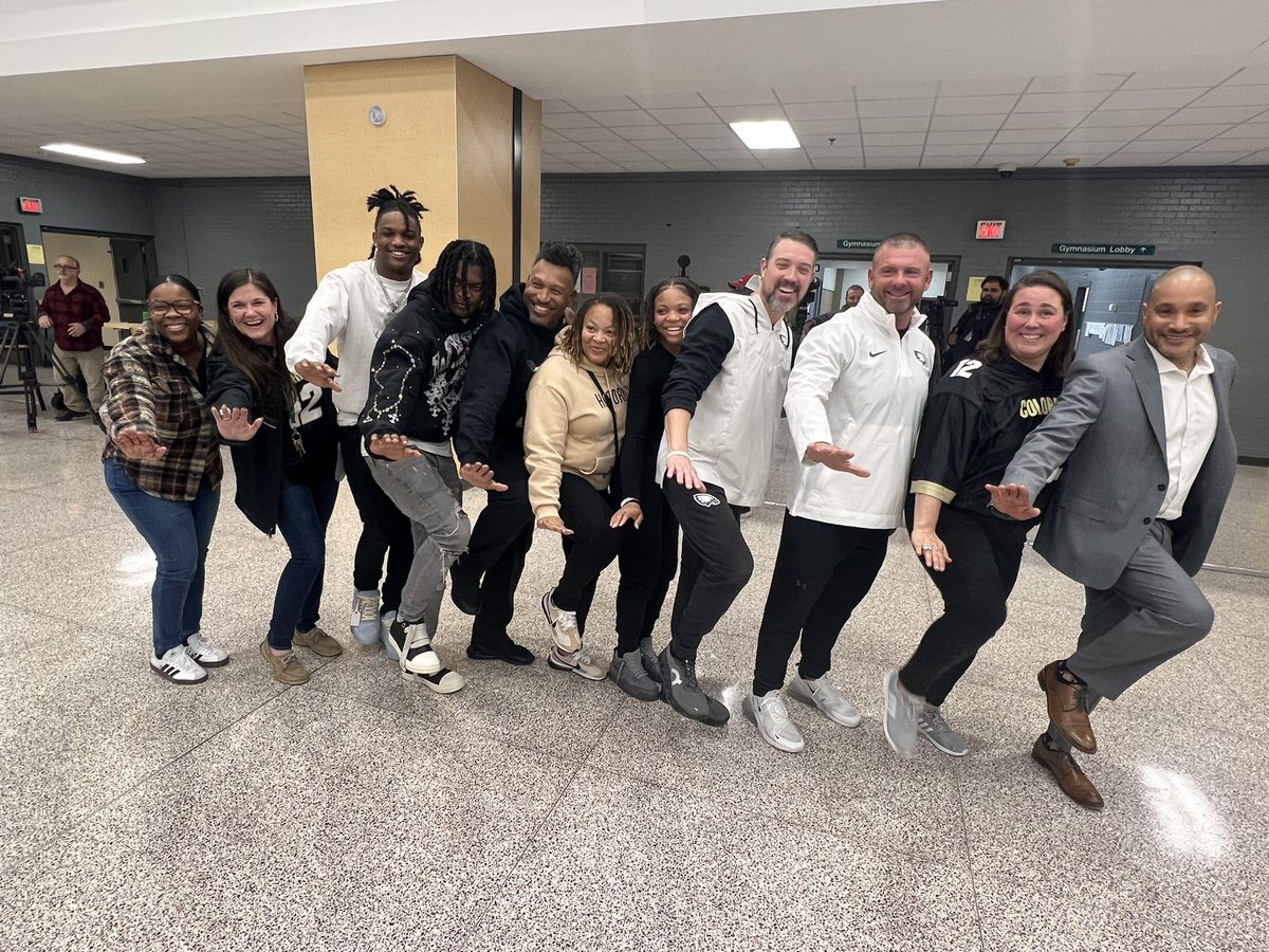 CollinsHillFB's tweet photo. The Heisman watch party at The Hill was a success. Congrats to former Eagle, Travis Hunter on WINNING the Heisman! Keep doing big things. Eagle Nation is proud of you!

#FOREVERFAMILY 🦅 https://t.co/m60VTtRC5v