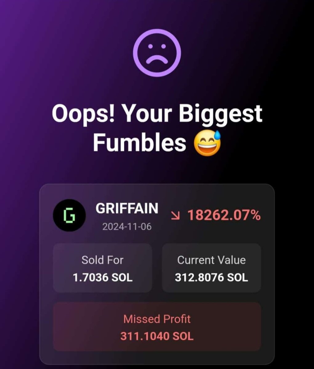 NewbieCryptoInd's tweet photo. Jatuh Bangun 2024 🤕🤢
Oh Griffain ku 😭😭😭
#crypto #bitcoin #solana https://t.co/cJQqQcRIil