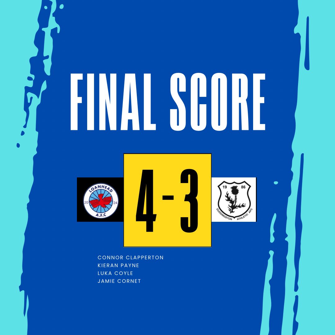 Good way to end the year with a big 3 points. 

Difficult conditions to play in but the boys dug in and got the win.

<a href="/Conzo98x/">Connor Clapperton</a> ⚽️
<a href="/kp_98_/">kp.</a> ⚽️
<a href="/LukaCoyle67/">Luka Coyle</a> ⚽️
<a href="/JimmyCornet/">Jamie Cornet</a> ⚽️