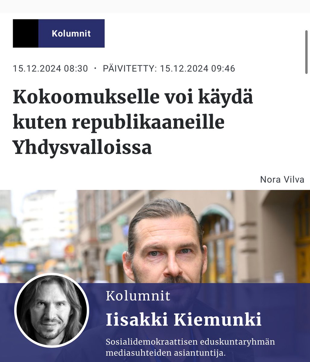 janneknen's tweet photo. ”Itse olen ajatellut jo pidempään, että kokoomuksella voi käydä kuten on käynyt veljespuolue republikaaneille USA:ssa.”
❌Kuinka kujalla nämä on? 🤔
⭕️Nykyisellä kulttuurimarxilaisella
woke #Horoomus puolueella nyt ei ole yhtään mitään yhteistä nykyisten rebublikaanien kanssa. https://t.co/pXwgglKEX2