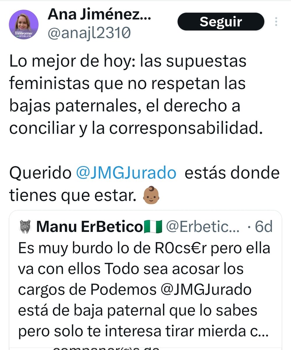 R0cser's tweet image. Incluso hay candidatas que se han presentado que han compartido tuits de alguna de estas cuentas.
Aquí un ejemplo 👇