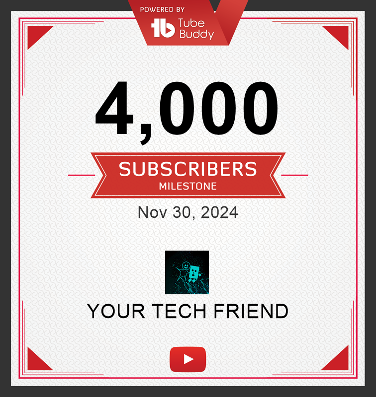 brian_yourtech's tweet photo. 2 million views passed and more than 4.000 SUBS for YourTechFriend on YouTube. Coming up on 6 years of tech-oriented videos. Thanks for the support 🤓👍 https://t.co/fv0vWbJ598 https://t.co/h1WOIW2oL5