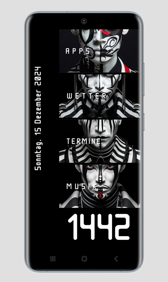 BrainReso's tweet photo. Same as Winterwonder....klwp
now its Black &amp; White and a little bit Red.
Icons from Whiux Pack
Pics from Pinterest https://t.co/zH5JHZLLoI