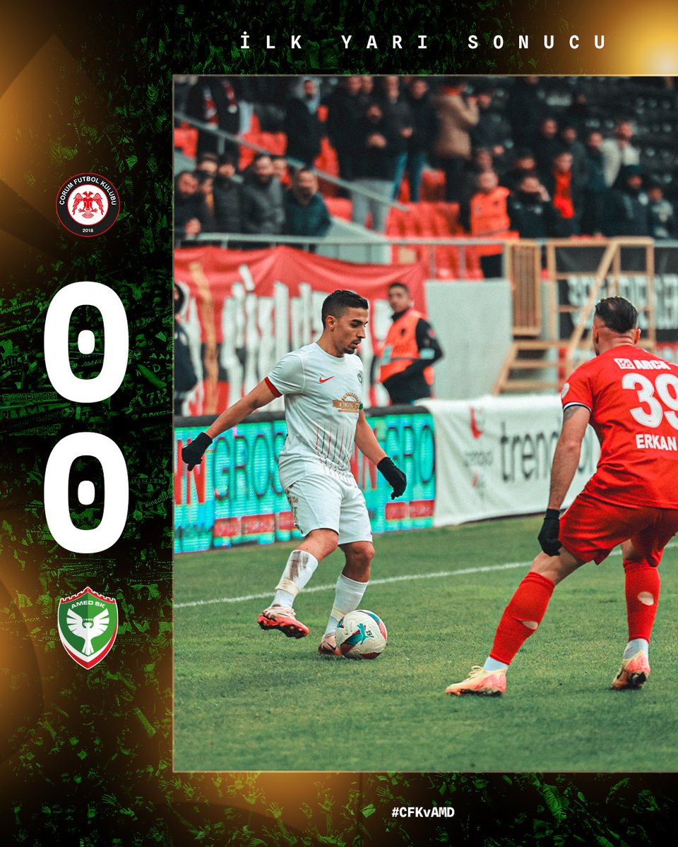 amedskofficial's tweet photo. İlk yarı sonucu | 0-0
#CFKvAMD https://t.co/VBbn3fk6JB