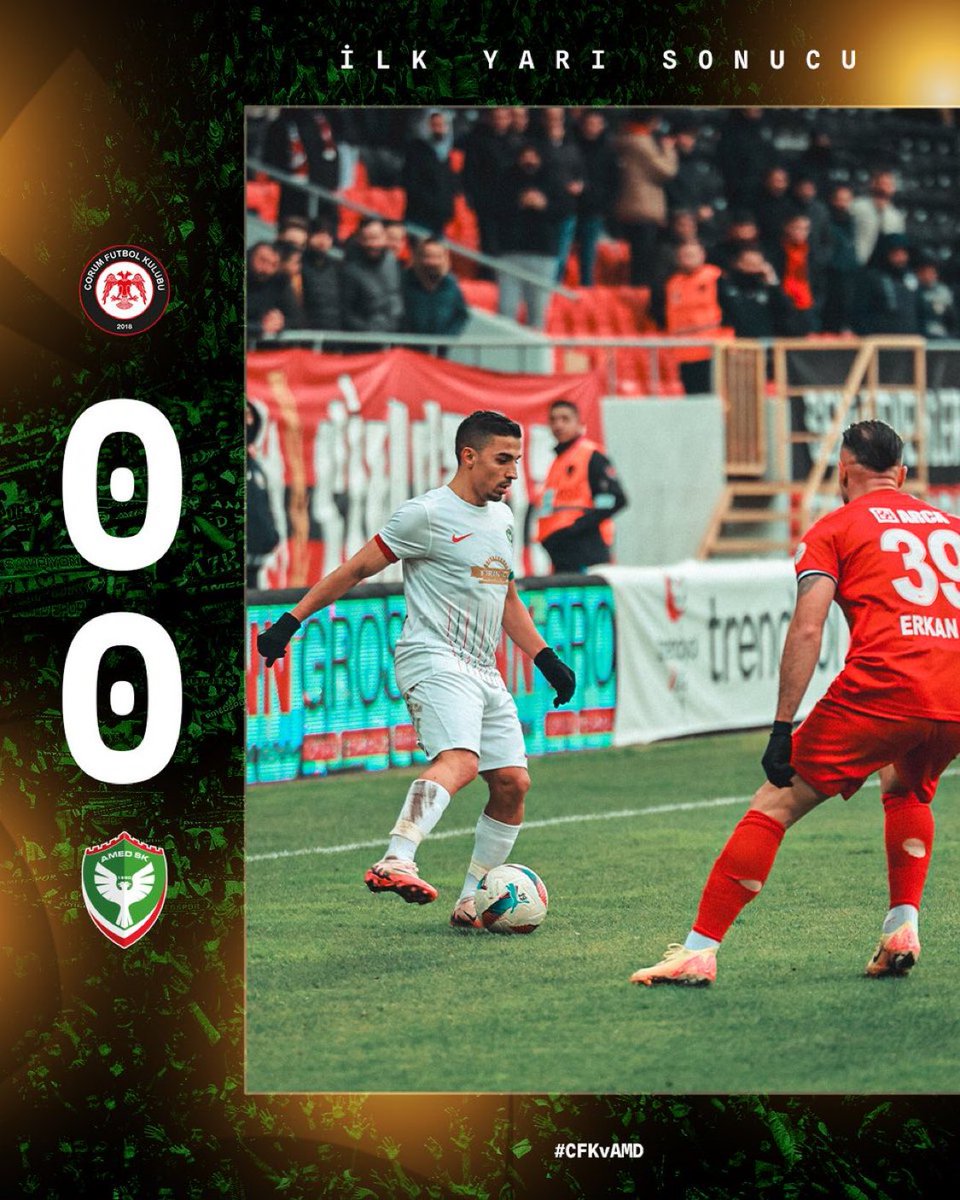 SoressevenDEM's tweet photo. İlk yarı sonucu | 0-0
#CFKvAMD https://t.co/jYdR1ZYGvu