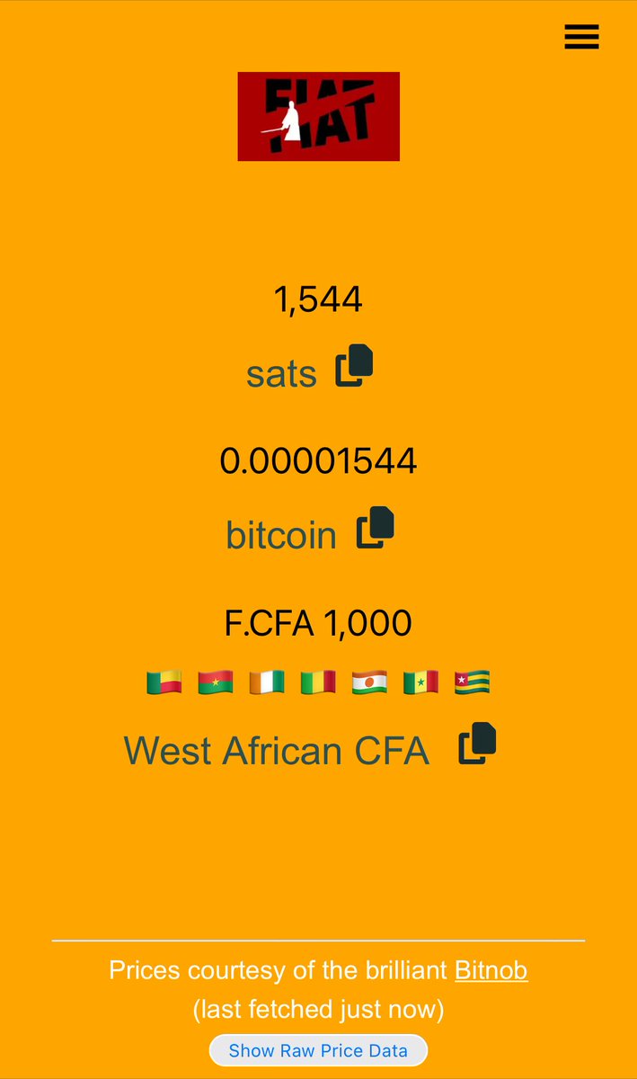 Afrique_Bitcoin's tweet photo. #Bitcoin n’est pas trop cher.
Avec 1000 FCFA, vous pouvez acquérir jusqu’à 1544 satoshis soit 0,00001544 BTC au cours d’aujourd’hui, 15 décembre 2024.
Bientôt la parité cfa/sats 🔥
#BabiTime
Stay humble, stack sats. 😎 https://t.co/beiPuq8evT