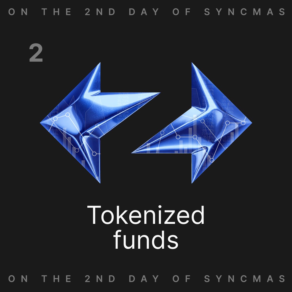 zksync's tweet photo. On the second day of Syncmas my ZK gave to me… Tokenized funds!

Millions of dollars have been tokenized on ZKsync with @bcap, @tradable_xyz, @securitize, and @sygnumofficial. https://t.co/7VRJV8OmRR