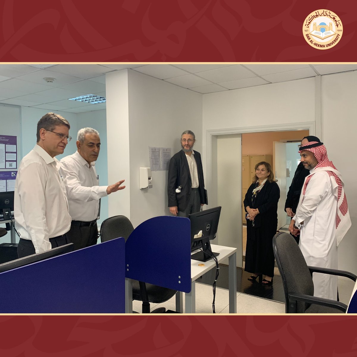 DAHUniversity's tweet photo. استقبلت جامعة #دار_الحكمة وفدًا من مجلس الاعتماد للهندسة والتكنولوجيا ABET، الذي يُعد من أهم هيئات التقييم الأكاديمي الدولي لمؤسسات التعليم العالي الهندسي على مستوى العالم، وذلك للاطلاع على سير برنامج بكالوريوس العلوم في الأمن السيبراني بكلية الهندسة والحاسبات والتصاميم، في إطار الزيارة الميدانية التي تهدف إلى تعزيز جودة التعليم وتحقيق التميز الأكاديمي.

#دار_الحكمة
#dahuniversity
#ABET