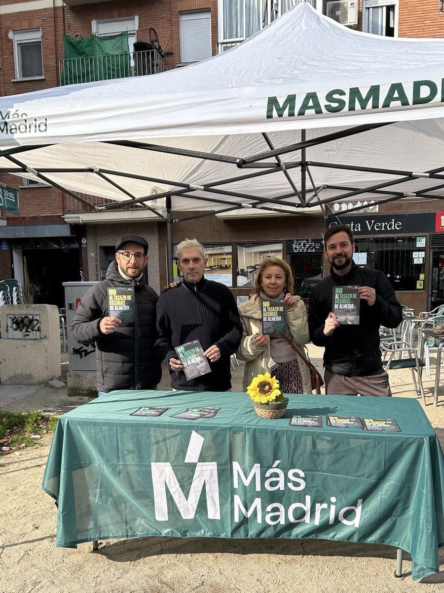 Rita_Maestre's tweet photo. Este fin de semana decimos NO al tasazo de basuras de Almeida. Un impuesto injusto que no ayudará a que nuestros distritos se limpien por igual.

Pásate por cualquiera de muestras mesas informativas este domingo ¡Te esperamos! https://t.co/XK1ej62Tj8