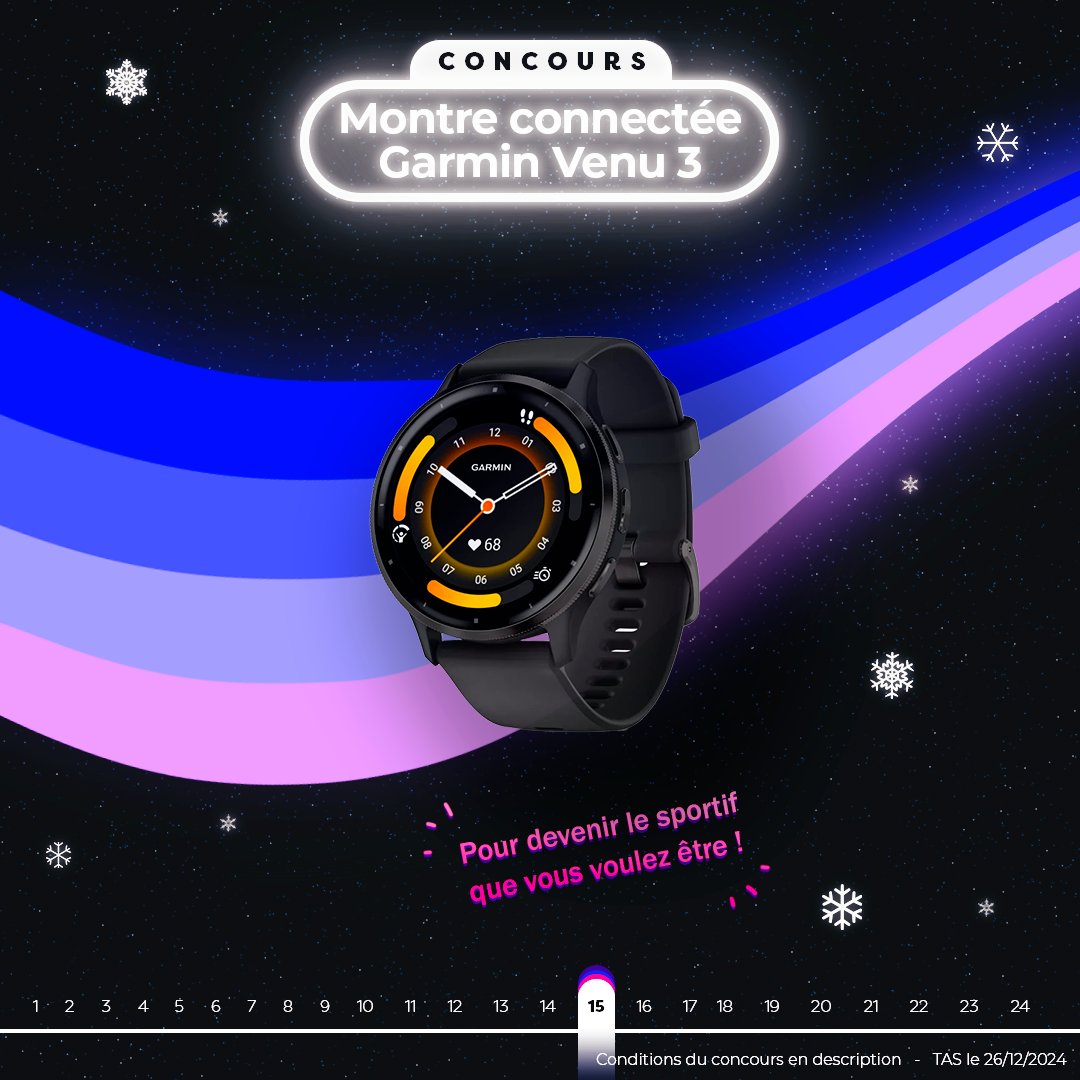 Frandroid (@frandroid) on Twitter photo #CONCOURS JOUR 14🎄
Gagnez une montre connectée Garmin Venu 3 !✨
Pour participer :
➡️ #FrandroidOffreMoi + une Garmin Venu 3 +
<a href="/GarminFrance/">Garmin France</a>
➡️ RT + Like
➡️ Follow <a href="/Frandroid/">Frandroid</a> + <a href="/GarminFrance/">Garmin France</a> #CONCOURS JOUR 14🎄
Gagnez une montre connectée Garmin Venu 3 !✨
Pour participer :
➡️ #FrandroidOffreMoi + une Garmin Venu 3 +
<a href="/GarminFrance/">Garmin France</a>
➡️ RT + Like
➡️ Follow <a href="/Frandroid/">Frandroid</a> + <a href="/GarminFrance/">Garmin France</a>