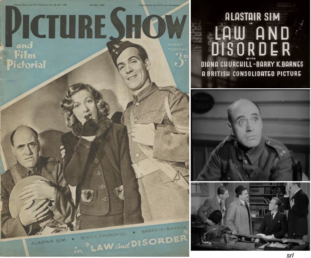 SaveRedlandLibr's tweet photo. 2pm TODAY on @TalkingPicsTV
The 1940 #Crime #Comedy film🎥 “Law and Disorder” directed by #DavidMacDonald & written by #RogerMacDougall
🌟 #AlastairSim #DianaChurchill #BarryKBarnes #EdwardChapman #AustinTrevor #RubyMiller #LeoGenn https://t.co/SiWp9kEsMr
