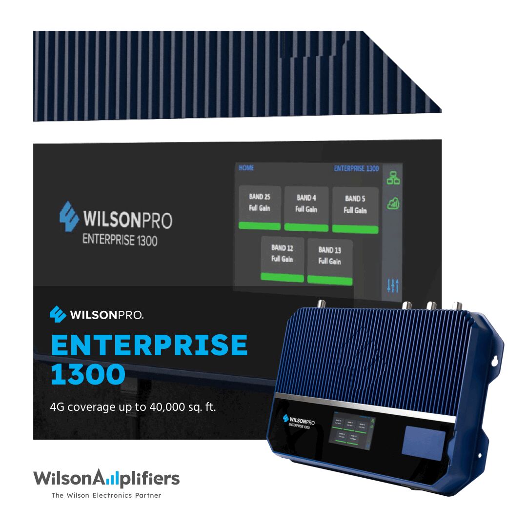 wilsonampsales's tweet image. Boost your business's cell signal w/ the WilsonPro Enterprise 1300. 

This powerhouse signal booster ensures your team stays seamlessly connected, covering up to 40,000 sq ft. 

bit.ly/49SdjtM

#WilsonPro #WilsonAmplifiers