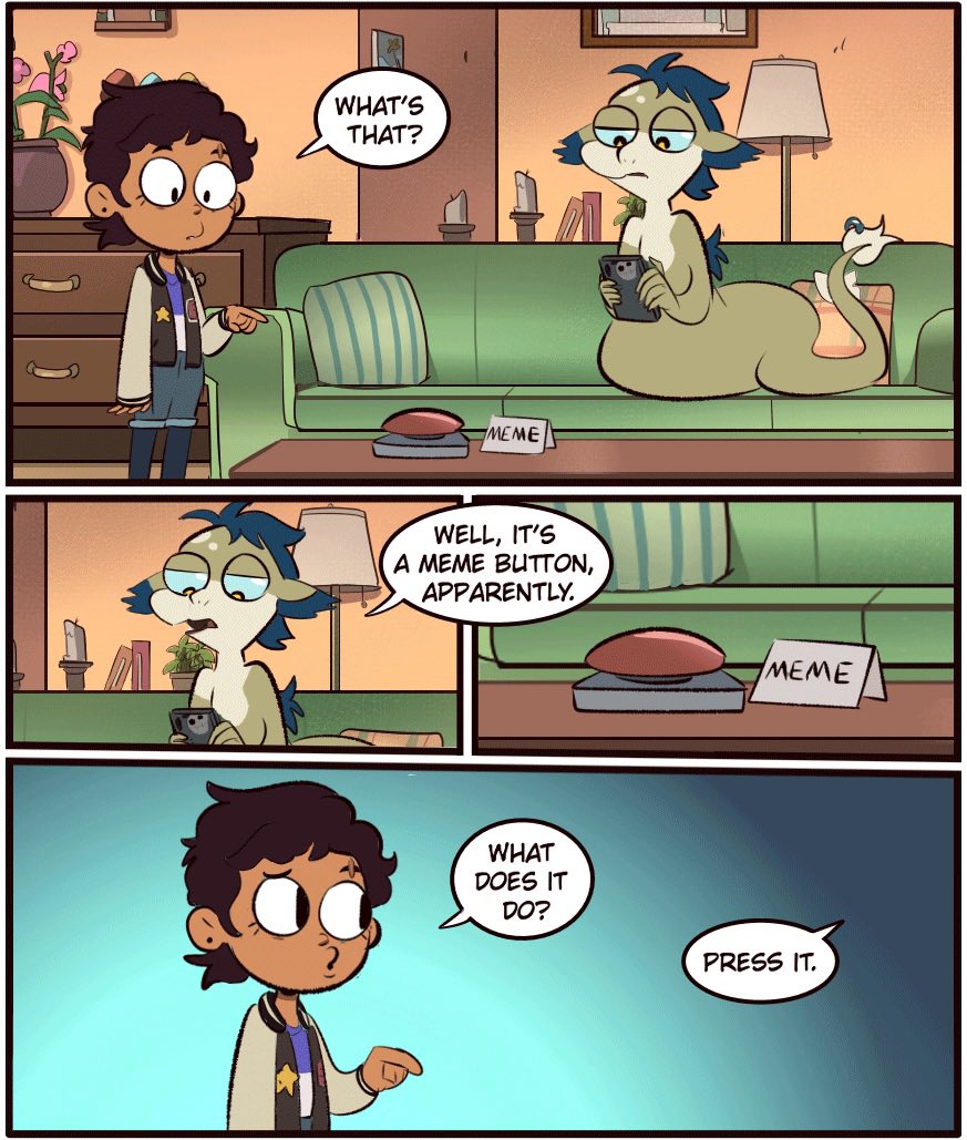 MoringmarkMark's tweet photo. Meme Button #TheOwlHouse #toh https://t.co/zsThdGOEHB