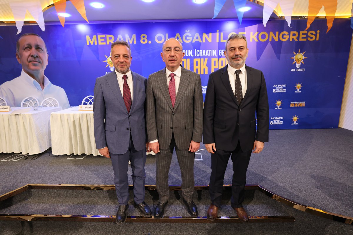 MustafaKavus's tweet photo. AK Parti 8. Olağan Meram İlçe Kongremizi yoğun bir katılım ve coşkuyla gerçekleştirdik.

AK Parti bir hizmet partisidir. Görev sürecimiz boyunca, azim ve heyecanla Meram’a birlikte hizmet ettiğimiz Mustafa Dolular (@Dolular) başkanımıza ve değerli ilçe yönetimimize emekleri için teşekkür ediyorum.

AK Parti Meram İlçe Başkanı olarak göreve seçilen Mehmet Munlafalıoğlu (@mmunlafalioglu) başkanımız ve ilçe yönetimimize başarılı bir görev dönemi diliyorum.

Kongremiz, Meram için, şehrimiz için, ülkemiz için hayırlı hizmetlere vesile olsun.