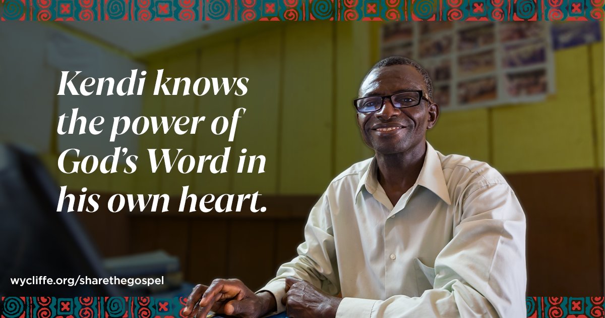 Kendi used to anger quickly and only prayed on Sundays. But after joining the Bible translation team in his community, God’s Word spoke directly to his heart. Your partnership is helping change lives: bit.ly/4iz80EM #LiveGenerously