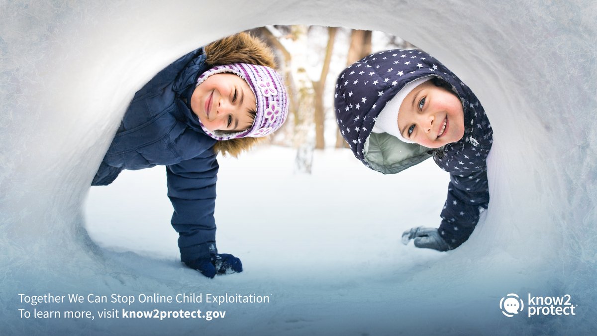 Know2Protect's tweet photo. Snowed in this winter? Keep your children and teens engaged with our #K2P Kids page. It’s packed with fun, interactive and educational content about #StayingSafeOnline. They’ll be prepared to navigate the digital world safely with the chilly days ahead.
#WinterWebWisdom https://t.co/yYpkWw74du