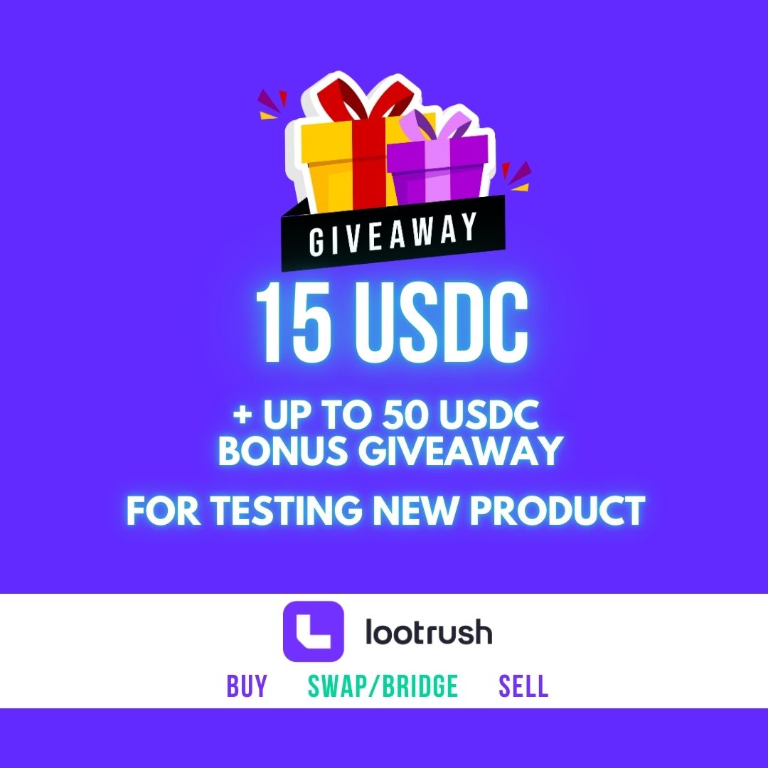 neal_ax's tweet photo. 🎁 15 USDC GIVEAWAY FOR ALL + BONUS GIVEAWAY FOR TESTING NEW PRODUCT 🎁

15 USDC GIVEAWAY FOR EVERYONE
How:
1️⃣Like
2️⃣Retweet
3️⃣tag 2

+ JOIN 2ND GIVEAWAY (up to 50 USDC) 
FOR TESTING THE NEW @LootRushGames PRODUCT below⬇️ https://t.co/viaPxwIE1p