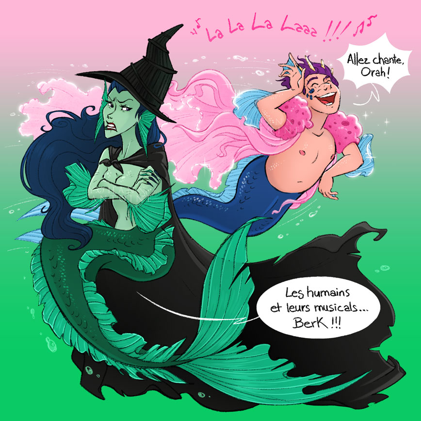YohannAntoine's tweet photo. J'ai beaucoup aimé le film Wicked... et Elio aussi apparemment 🤭🧜🏻‍♂️✨️

#glinda #galinda #elphaba #orah #mermaidorah #elio #eliothelittlemerman #eliomerman #merman #mermaid #sirène #originalcharacters #yohannantoine #wicked #fanart #wickedfanart #humour #humor https://t.co/lfL1RuyvsV