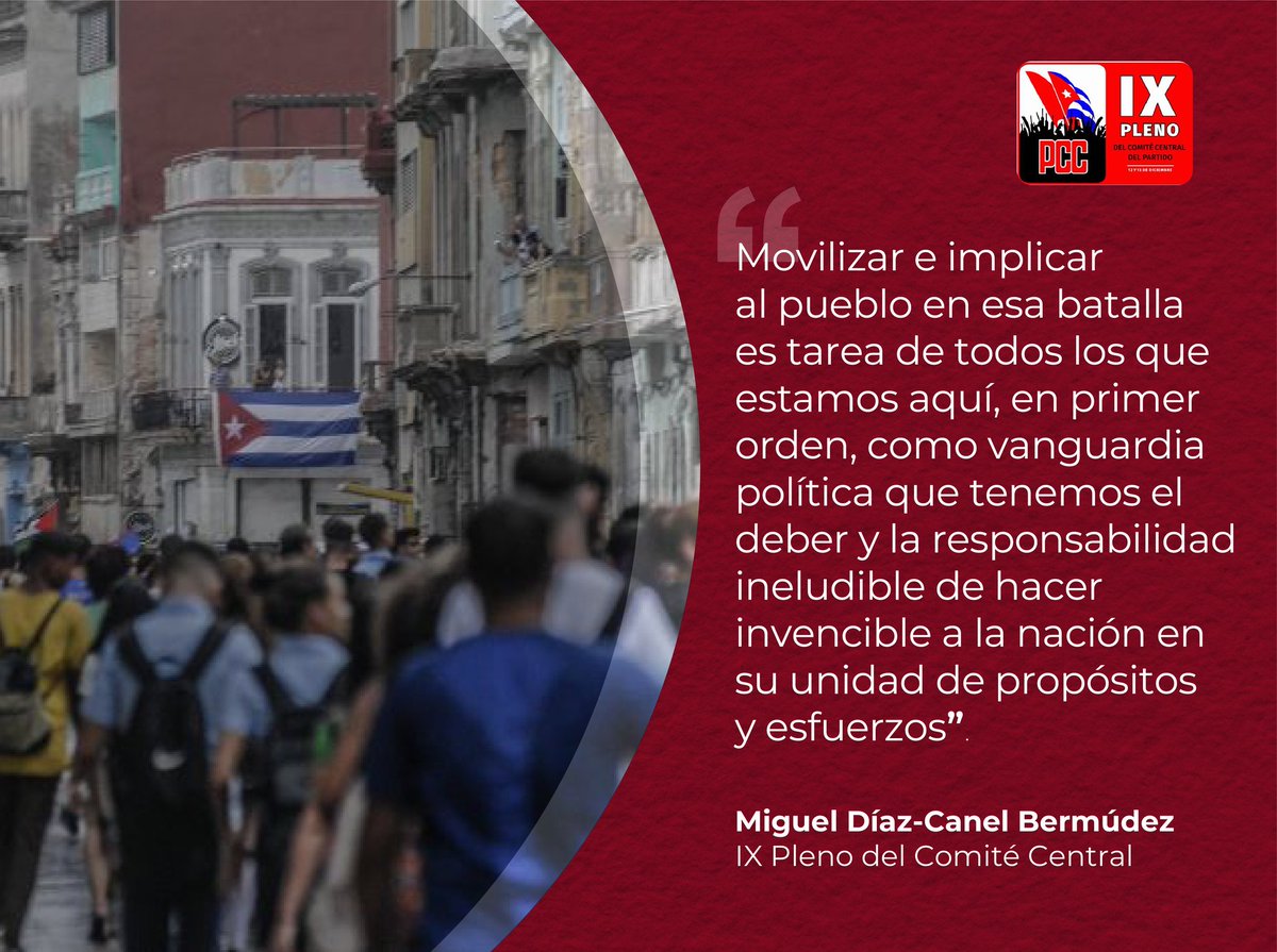 "El Partido es la organización que debe estar en todos los frentes"

#FidelPorSiempre