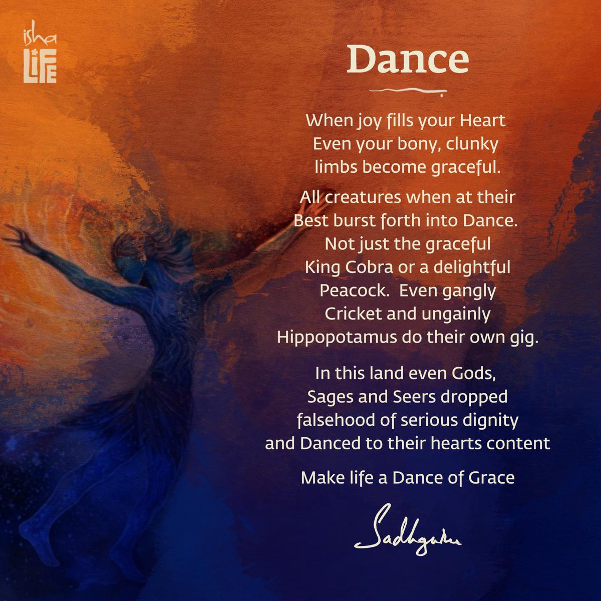 Ishalifeindia's tweet photo. Excerpt from Eternal Echoes - a book on poems
Available on https://t.co/H6nxCc6IBU
#ishalife #ishafoundation🙏 #sadhguru #sadhguruwisdom #ishayogacenter #ishayoga #eternalechoes https://t.co/mTEzqjAhzo