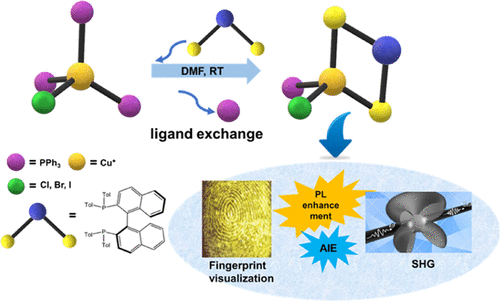 bhkenlo's tweet photo. Organic Ligand Exchange: The Chiral Structure–Property Regulation of Cuprous Halides | Inorganic Chemistry https://t.co/opPQWkq9BA Qi, Chen, Du, and co-workers @InorgChem #copper #OIH #halides #chirality #BINAP #AIE #SHG https://t.co/2lrcRlpNFw