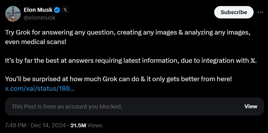 StanphylCap's tweet photo. I took Elon Musk's advice, and he is 100% correct. Grok is REMARKABLY smart!

Great work, Elon!

#Tesla
$TSLA https://t.co/SLhKNvNL7F