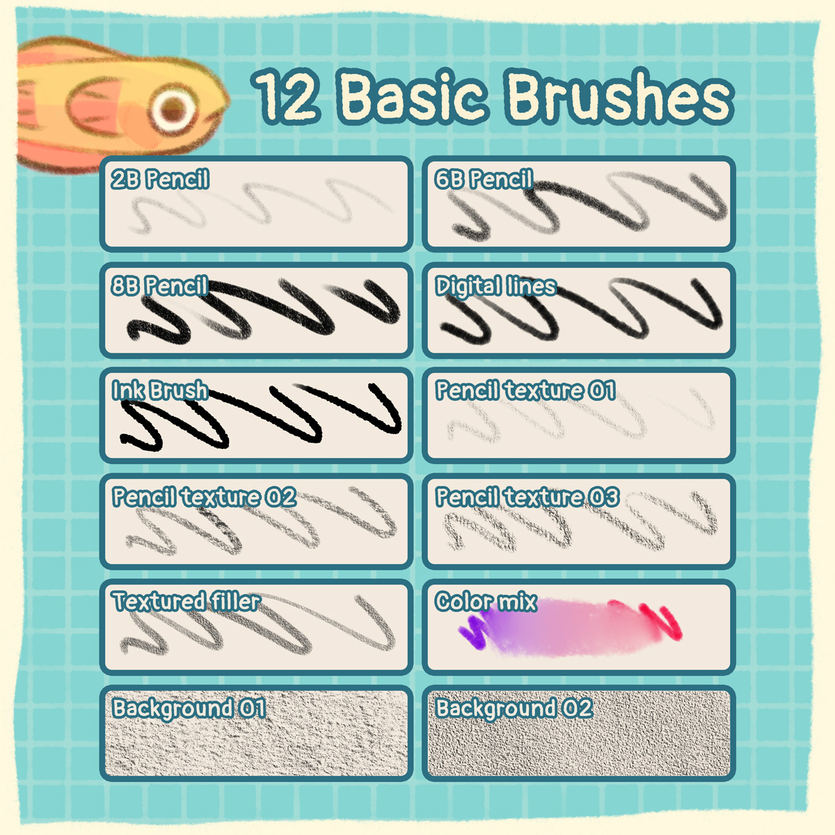 olguioo's tweet photo. NEW Free brushes for Photoshop, CSP and Krita!! 💖
I've made 12 new brushes, so you can used them on all your works!
The 3 packs contain the same brushes!

Hope you like them!!
https://t.co/a0GqXYF2XT

On my store I also have a bunch of free Procreate one! 💖 https://t.co/VMJHp1QBQv