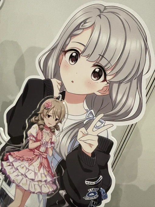 #アイマスエキスポ 2日間ありがとうございました!顔見知りのフォロワーさんも、交換してくれたPさんも、会場で通りすがりしたんも、良き空間でしたヘアアレや服装褒めてくださった方もありがとうございました 