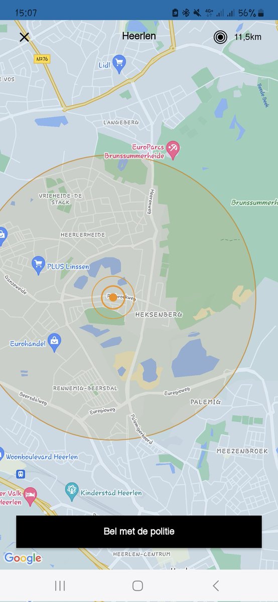 Politie Heerlen zoekt oranje/gele Mercedes en verdachte