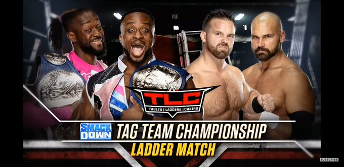 wrestle_hist's tweet photo. 12/15/2019

The New Day defeated The Revival in a Ladder Match to retain the SmackDown Tag Team Championship at TLC from the Target Center in Minneapolis, Minnesota.

#WWE #TLC #TheNewDay #BigE #KofiKingston #TheRevival #FTR #ScottDawson #DashWilder #LadderMatch https://t.co/ma9800Z897