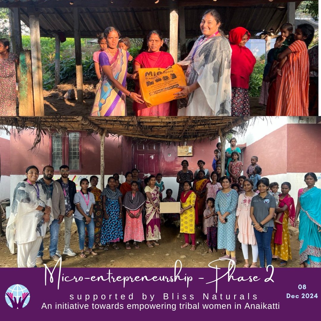 _tkct_'s tweet image. Phase 2 of our Microentrepreneurship Initiative in Anaikatti villages is empowering women to embrace self-reliance and drive sustainable growth. 🌿 With profits reinvested and ventures expanding, these inspiring microentrepreneurs are transforming their communities! 💪✨