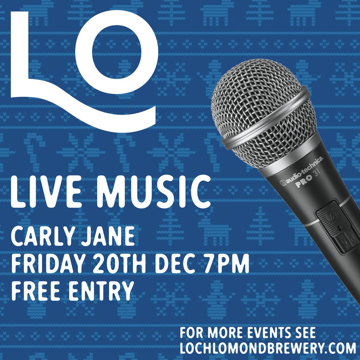 This Friday at the tap we have the amazing Carly Jane and don't forget to wear your bestest Xmas jumper!