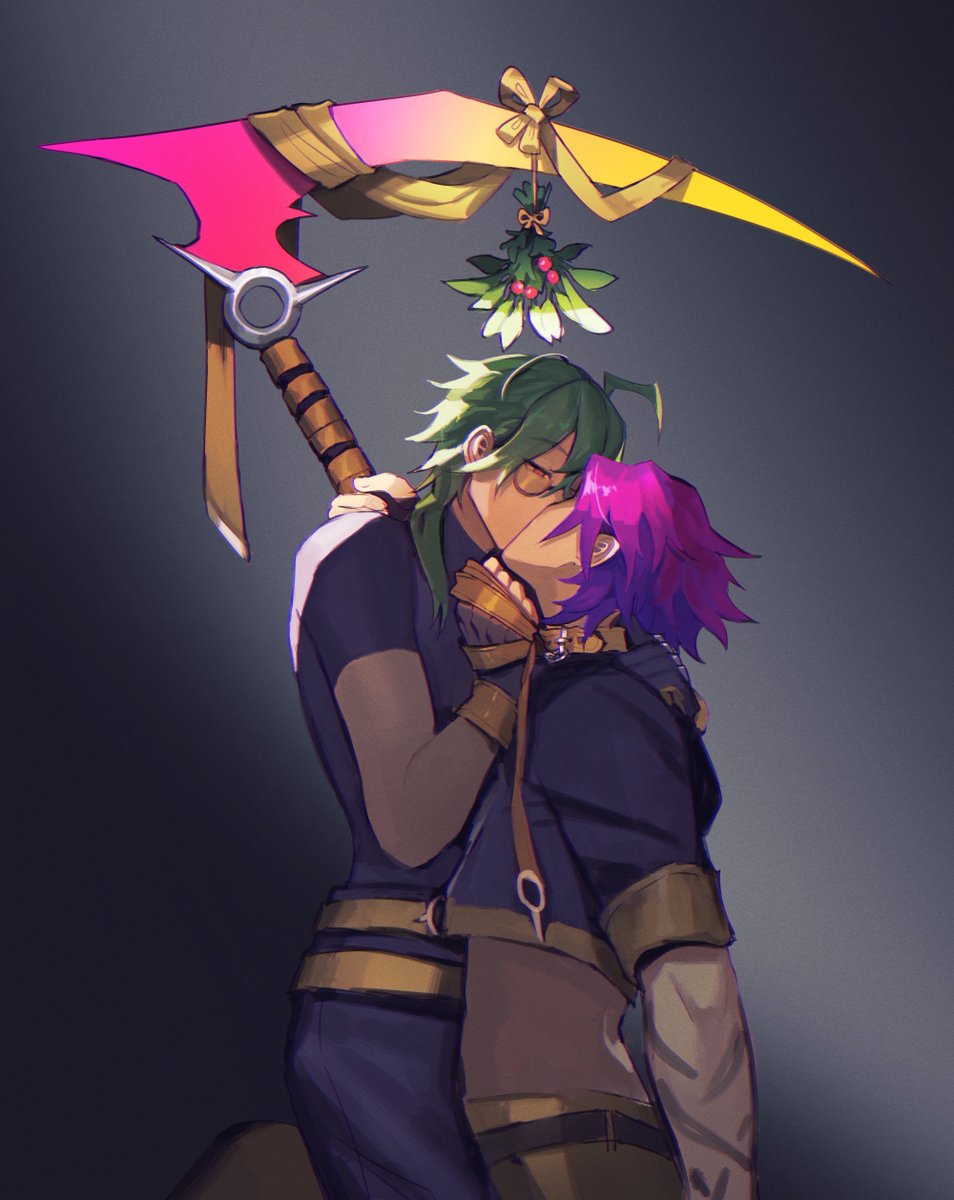 pseudostars's tweet photo. #heartsteeladvent2024 ezkayn for day 15 (mistletoe) https://t.co/vi9t90e8tk